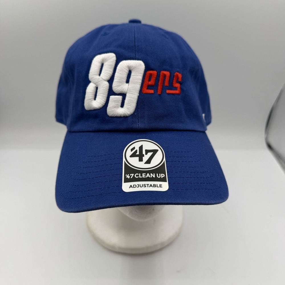 '47 Brand Clean Up‎ Oklahoma City 89ers Wordmark Hat Cap Blue Adjustable MILB